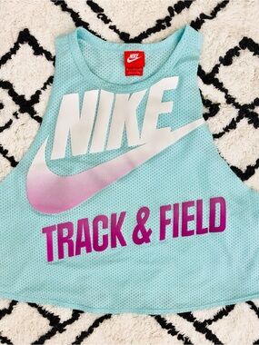 Nike Light Blue 'Track & Field' Tank Top